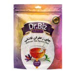 دمنوش چای سیاه زعفرانی قاشقی