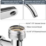 سرشیر آب آی کیو مدل چرخشی مفصل دار بازویی کد Steel-360